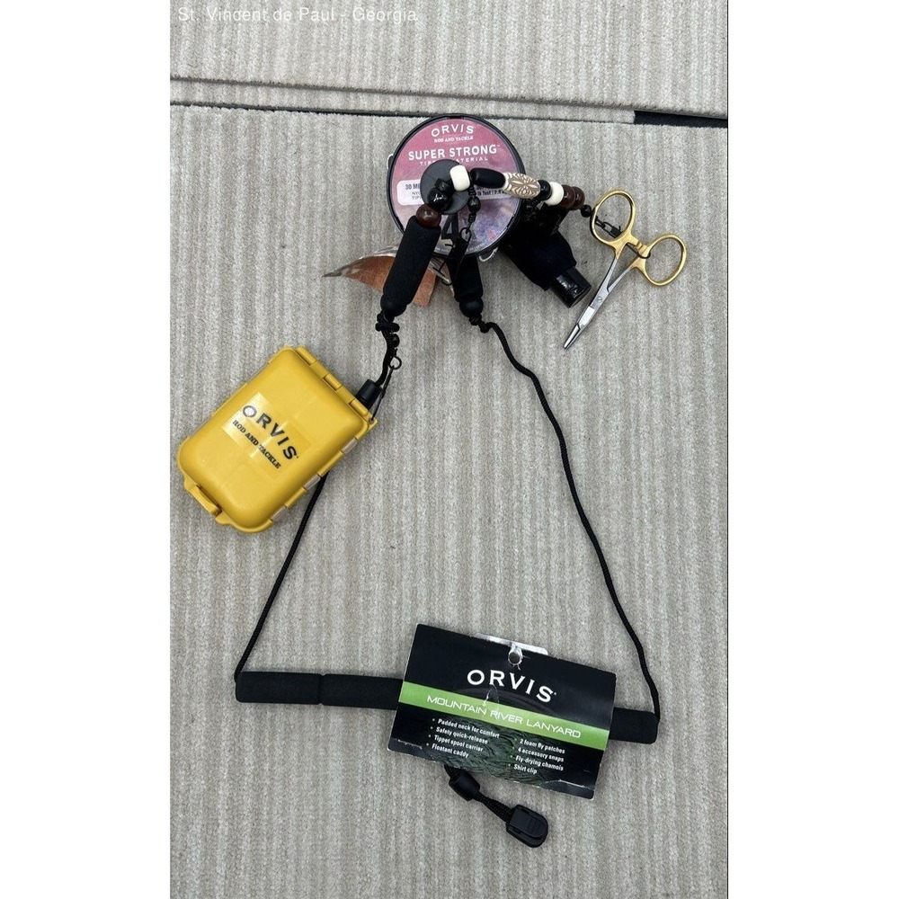 Orvis Fully-loaded Mountain River Lanyard all accessories included NIP Brand New